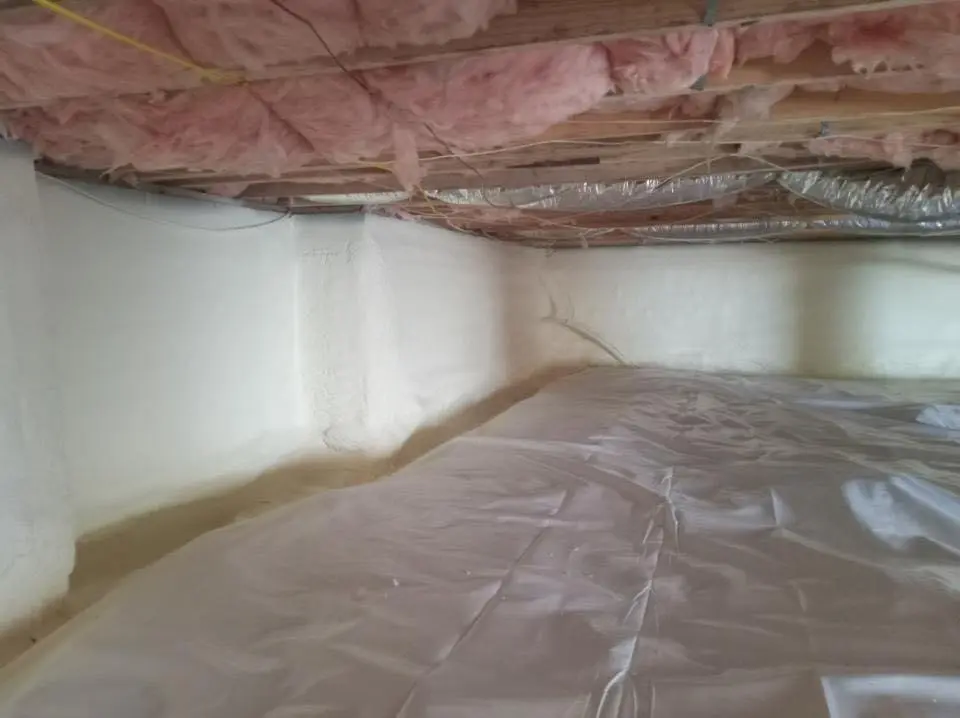 Crawl space encapsulation with closed-cell spray foam for Attic Insulation in Apple Valley